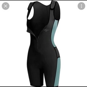 Jessica Simpson Slimming Bodysuit Black and Blue Size Small NEW